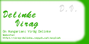 delinke virag business card