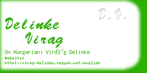 delinke virag business card